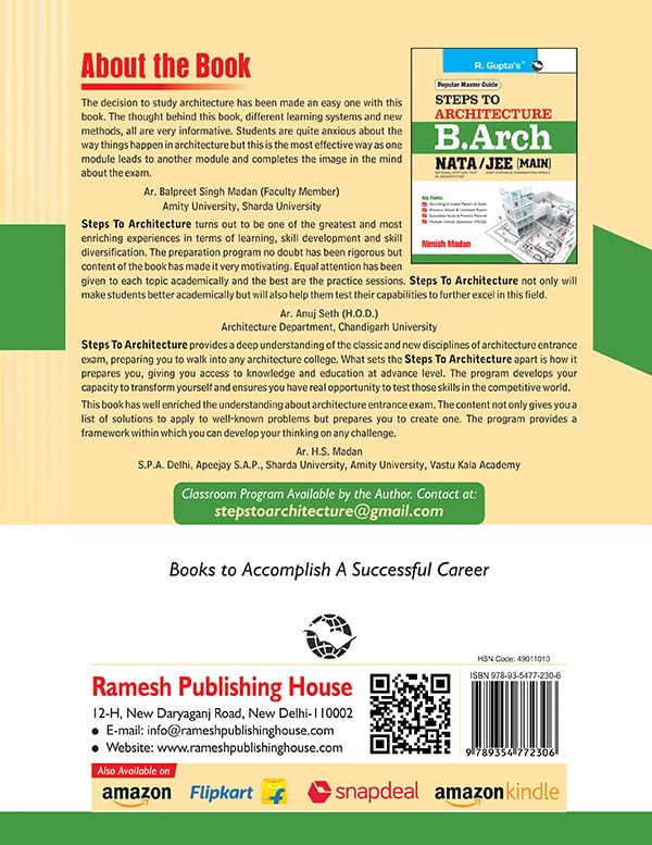 Steps to Architecture: B.Arch – NATA/JEE (Main) Exam Guide 1