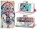 WeCC Packing Dream Catcher Pattern Card Slot PU Wallet Leather Cover Case For Apple iPhone 5C and one gifts-M