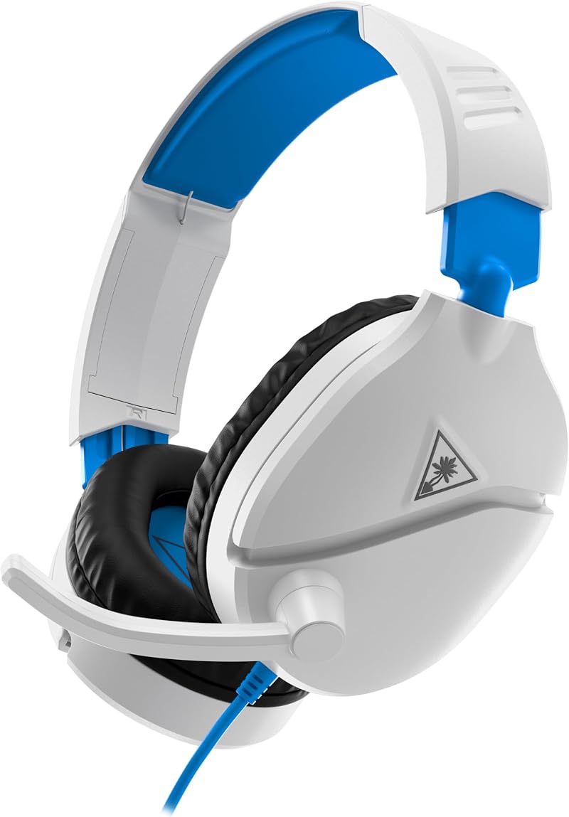 Turtle Beach Recon 70P White Gaming Headset for PS5 PS4 Xbox Series X S PC