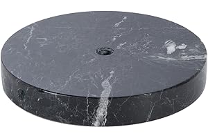 B&P Lamp 6 Inch Diameter Round Black Onyx Base