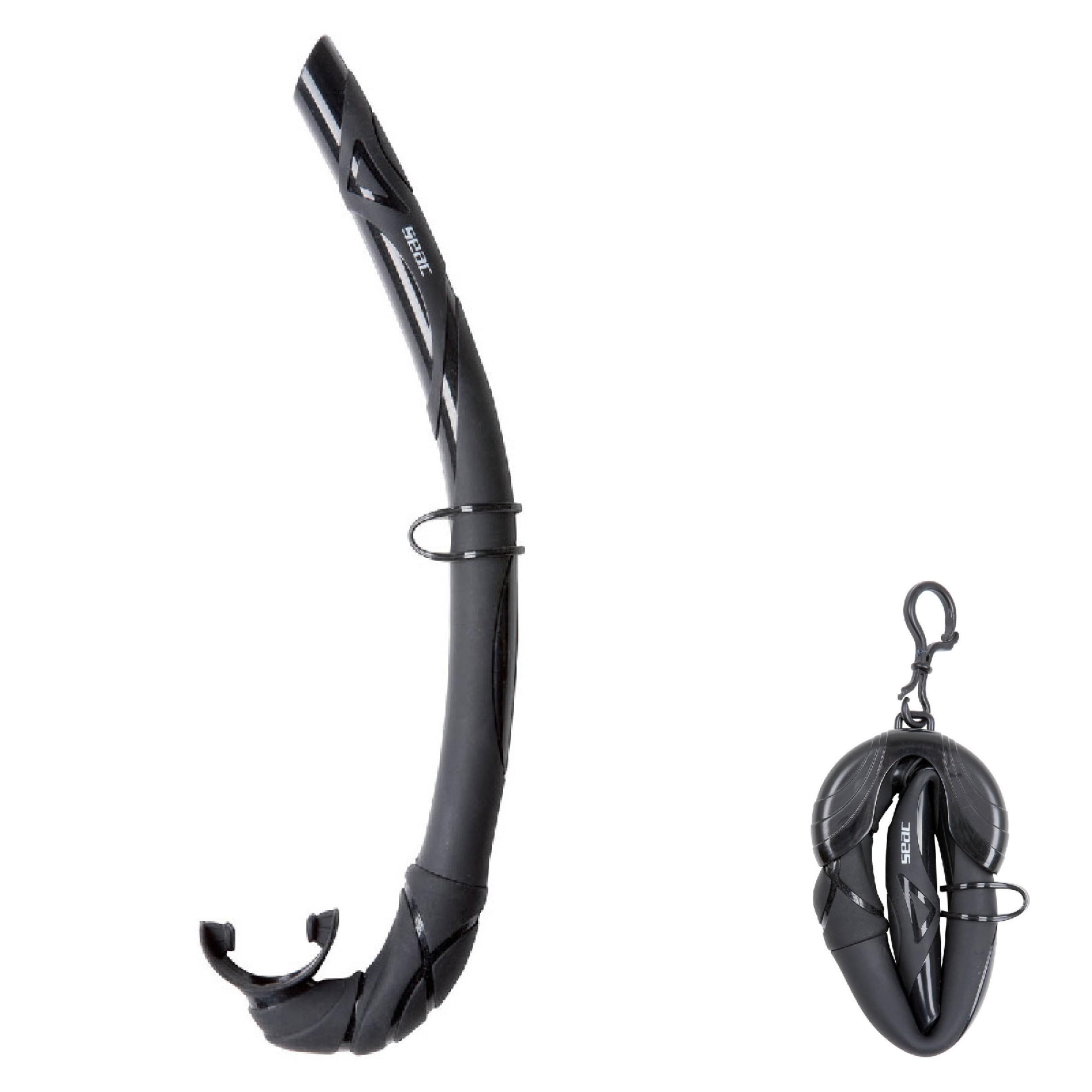 SEAC Turtle, 100% Hypoallergenic Silicone Foldable Snorkel for Freediving and Spearfishing