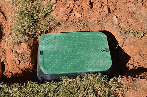 NDS 117BC 13-Inch by 20-Inch Valve Box Overlapping Cover-ICV, Jumbo