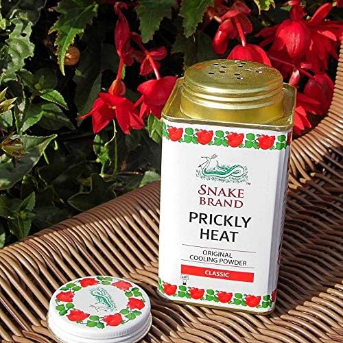SNAKE BRAND Prickly Heat Cooling Body Powder 140g (Classic, Pack of 6), 140 g (Pack of 1) - Image 3