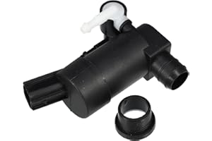 ACROPIX Windshield Washer Motor Pump with Grommet for Volvo S60 2001-2009 - Pack of 1 Black
