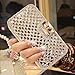 iPhone 8 Wallet Case,Inspirationc and Made Luxury 3D Bling Crystal Rhinestone Leather Purse Flip Card Pouch Stand Cover Case for iPhone 7 4.7 Inch-Silver