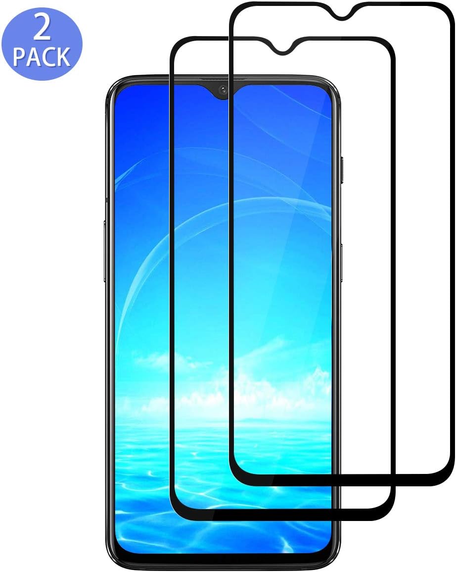 RBNANA [2 Pack Screen Protector for Oneplus 6T, Oneplus 6T Tempered Glass [Case Friendly][2.5D Curved][Full Screen Coverage]