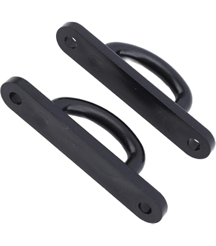 Rushbom D Loop Plate, 2PCS Metal Rotary D Striker Plate 4in Length