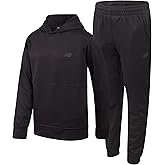 New Balance Boys Sweatsuit Set - 2 Piece Tech Fleece Hoodie Sweatshirt and Jogger Sweatpants Tracksuit Set for Boys (2T-16)