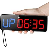Acedeck Portable Gym Timer Clock: Fitness Digital Clock with Strong Magnet | Remote Control for Fitness Enthusiasts - Powerful Battery for Home Gym Garage Boxing Crossfit