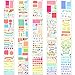 20 Pieces,Over 1000 Different Patterns of Journal Stencil Painting Stencil Letter Stencil Planner Stencil for DIY Craft,Scrapbooking and DIY Craft