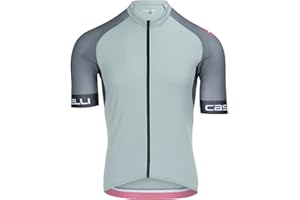 CASTELLI Men’s Entrata VI Jersey, Quarter Length Sleeve Zip Up Jersey for Aerodynamics, Gravel Biking & Race Cycling
