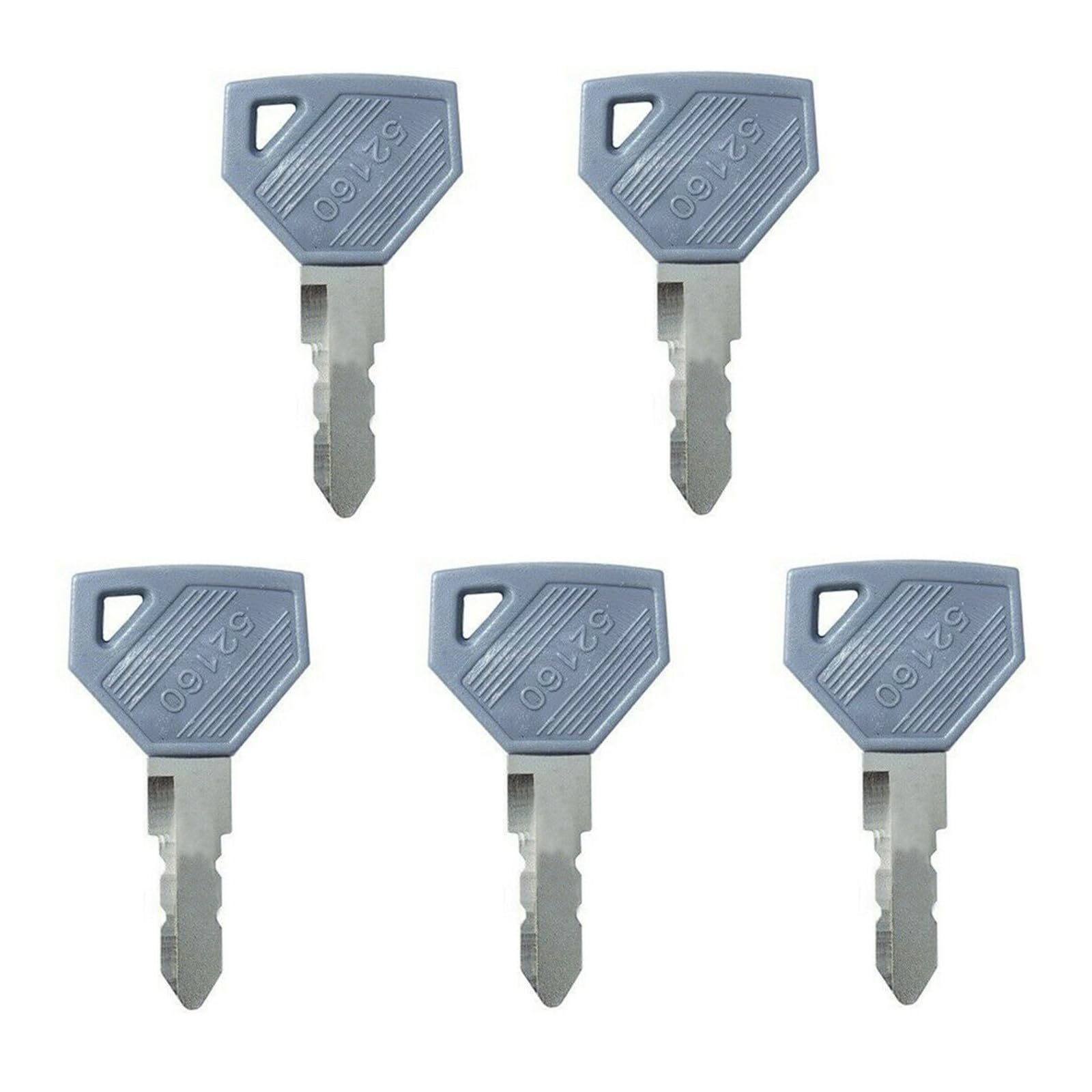 BODYA 5Pcs Tractor Replacement Ignition Keys Excavator Keys for Yanmar and John Deere Models 198360-52160