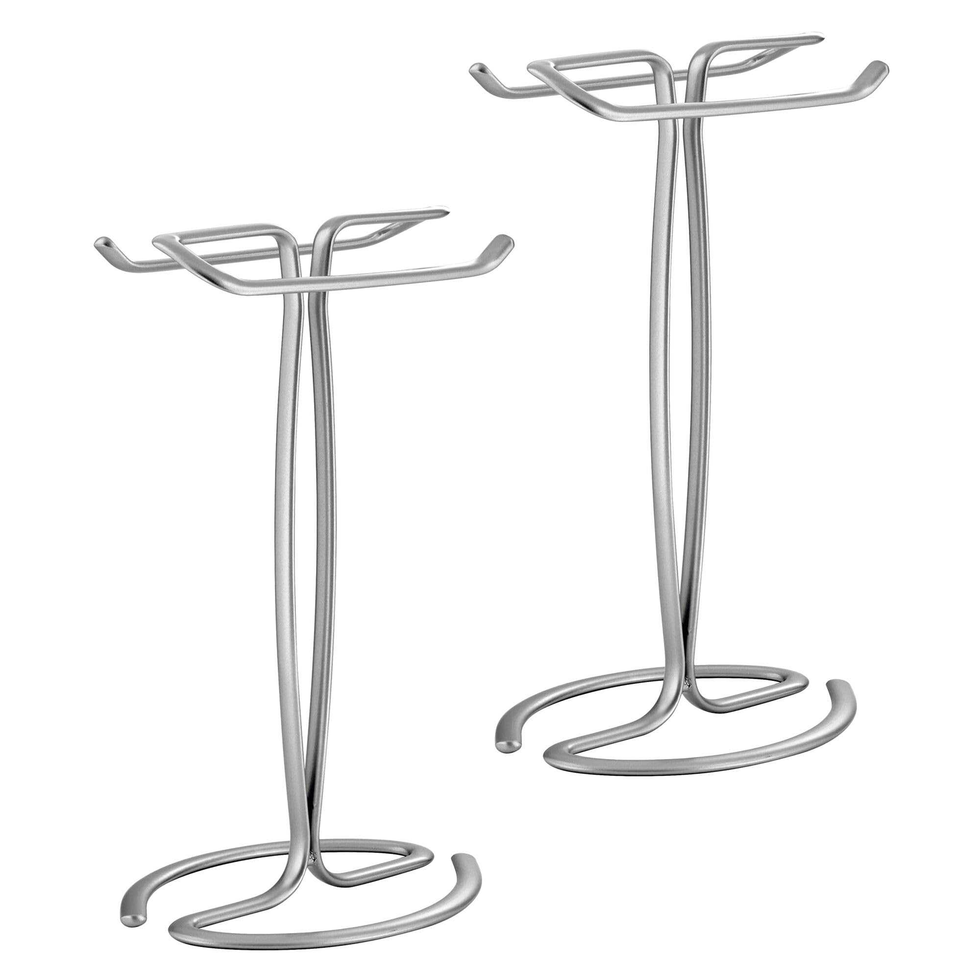 iDesign T-Shape Countertop Hand Towel Holder - Set of 2 - Chrome Image