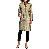 Kasper Womens Lame Notch Collar Topper