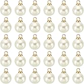 PATIKIL Pearl Charm, 100pcs Pearl Beads Faux Pearl Pendant Charm DIY for Jewelry Making Bracelets Earrings Necklace Crafts