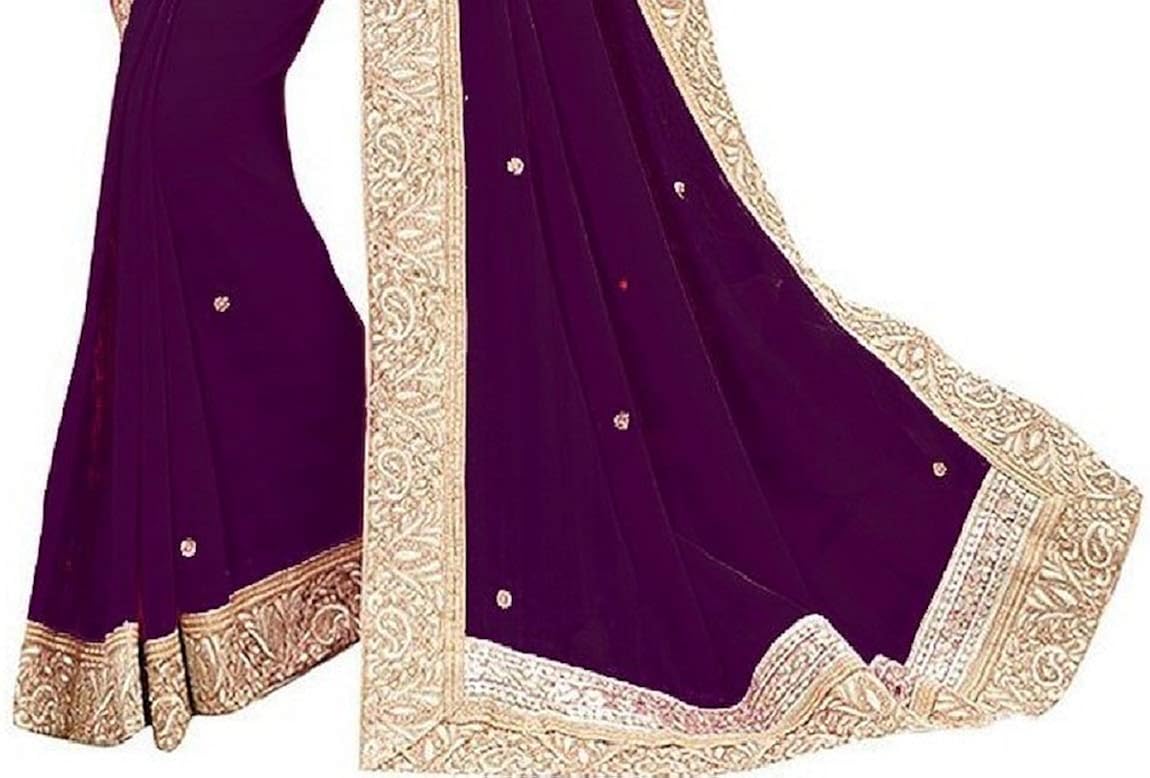 ikonikbez chiffon saree with blouse piece