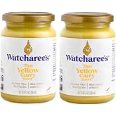 Watcharee&rsquo;s Thai Yellow Curry Sauce &ndash; Authentic Thai Flavor Made from Real Yellow Curry Paste &amp; Coconut Milk, Crafted with Natural Ingredients, Ready-to-Use, Vegan, Non-GMO, Gluten-Free, 9.8 fl oz (Pack of 2)