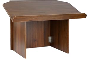 Nisorpa Foldable Table top Lectern, Podium Stand with Bookstop Portable Folding Tabletop Desk Teacher Speaker Lecture Classro