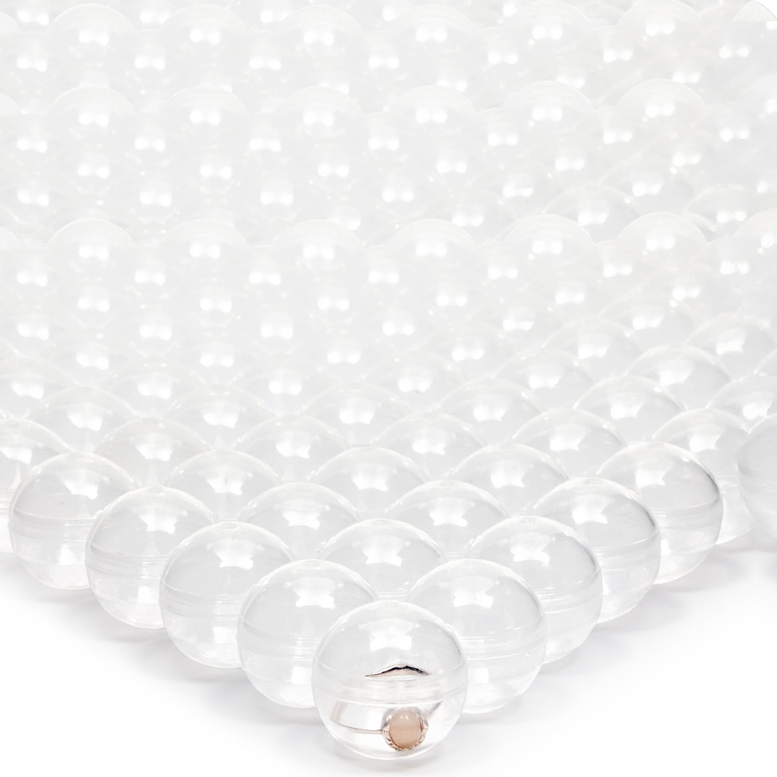 Photo 1 of 200 Pack Gumball Vending Machine Capsules, 1.1 Inch Plastic Containers for Toys, Prizes, Themed Party Favors, For Ages 3-14