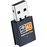USB WiFi Adapter, 5G/2.4G Dual Band Wireless USB WiFi Adapter for PC, 600Mbps High Speed WiFi Adapter for Desktop PC, Linccra