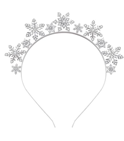 Amazon.com : CEALXHENY Snowflake Headband for Women  display picture 2