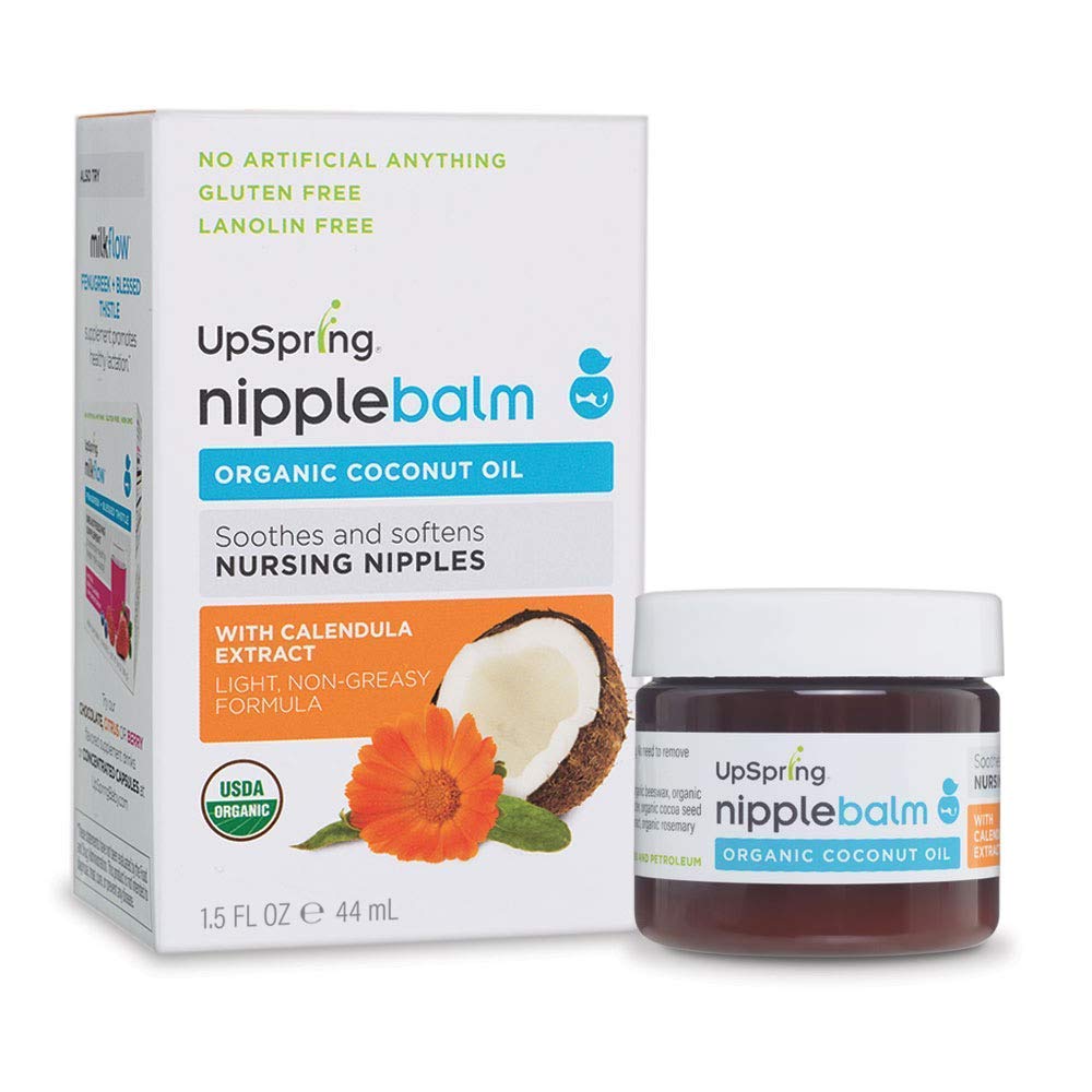 UpSpring Wellmom Nipple Balm, Organic Nipple Cream for Breastfeeding