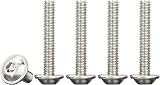 Drenky M4x30mm Flanged Button Head Screws 304 Stainless 50 Pcs view 1
