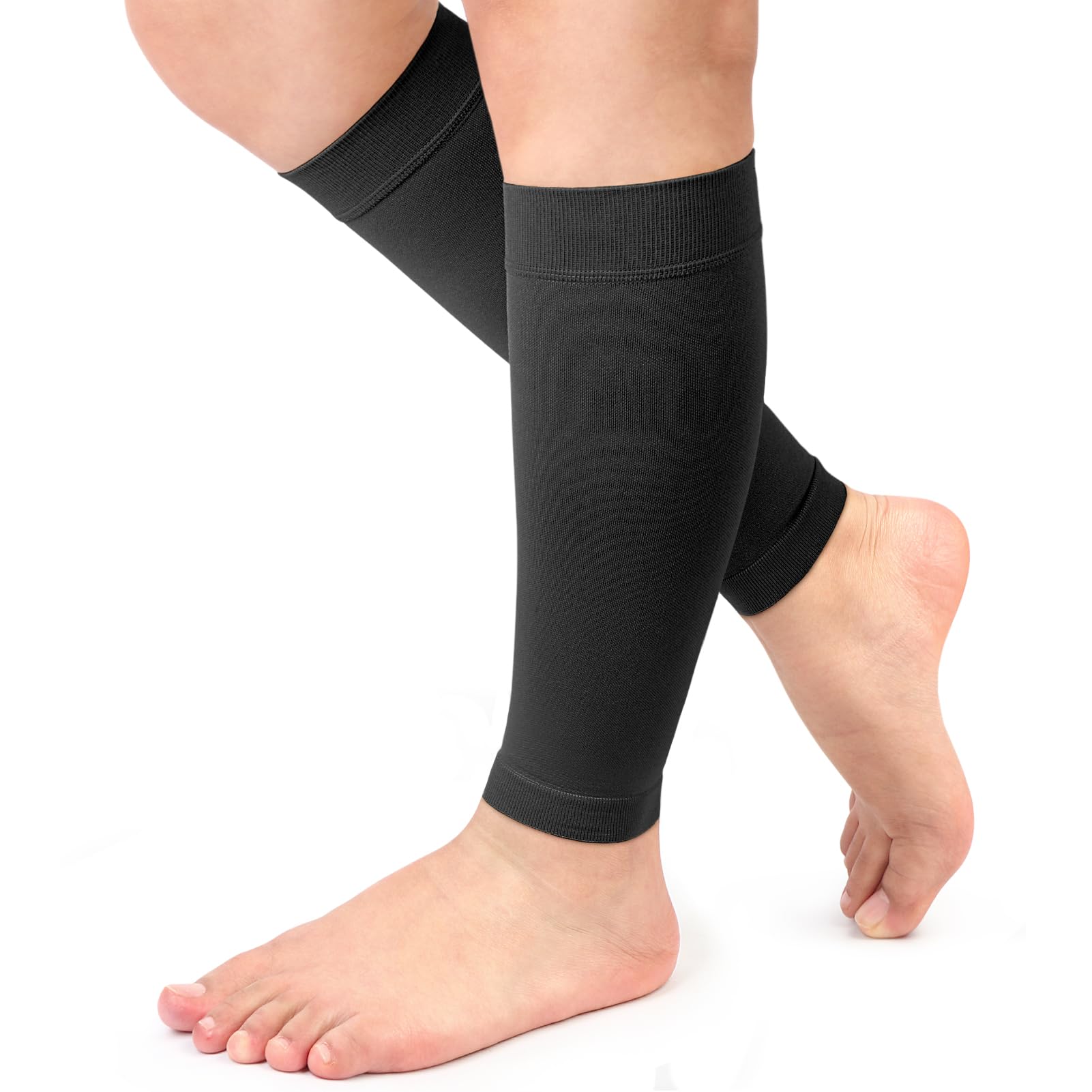 Beister 1 Pair Compression Calf Sleeves (20-30mmHg), Perfect Compression Socks for Running, Shin Splint, Medical, Pain Relief, Air Travel, Nursing, Cycling
