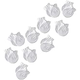 Butterblu Morgan 10-Pack Mitts 100% Organic Cotton No Scratch Mittens for Newborn Baby Boys & Girls
