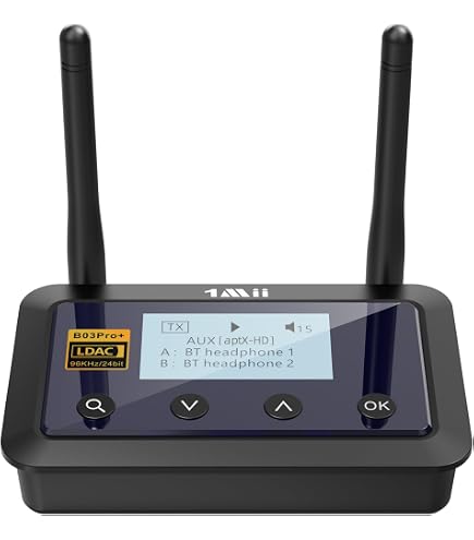 Amazon.com: 1Mii Receptor transmisor de audio Bluetooth de alta