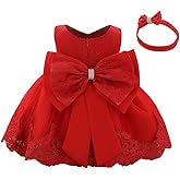 Baby Girl Lace Tutu Dress Infant Toddler Wedding Flower Girl Dress First Birthday Formal Pageant Christening Dresses