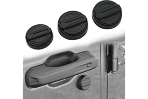 Eytool Upgraded Magnetic Keyhole Covers for 2018-2024 Jeep Wrangler (JL) / Gladiator (JT) Door Security Accessories Keyhole Protection Item