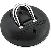 Kryptonite Stronghold Anchor, Heavy Duty Bike Ground and Wall Lock Mount | Hardened 16mm Carbon Alloy Steel Shackle, Permanent 6.10 lb Security Point for Bicycles, E-Bikes, Scooters, and Trailers