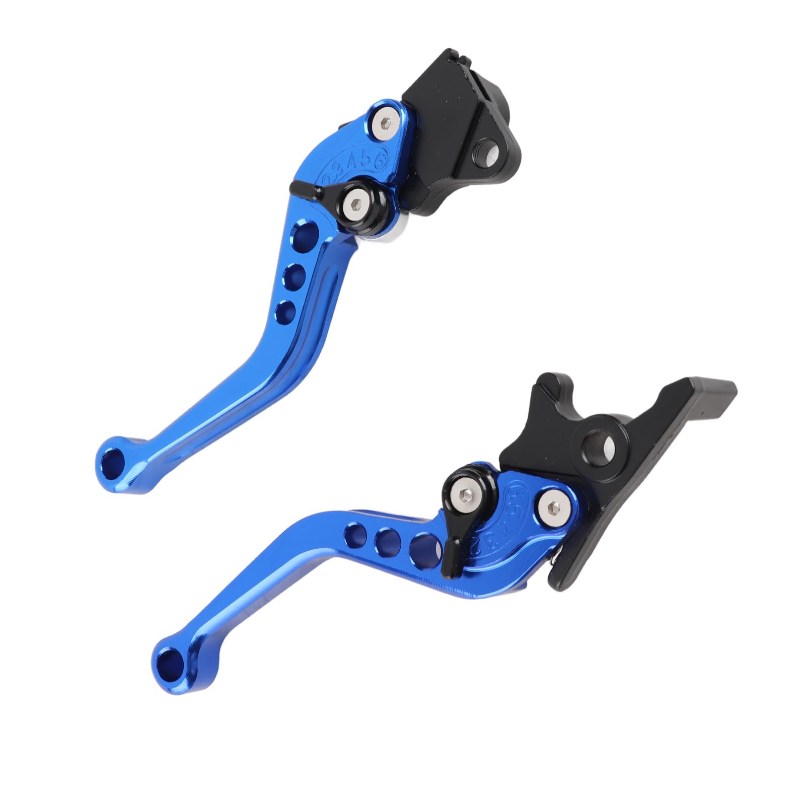 nologo Pair of 22mm 7/8" Alloy Motorcycle Extendable Clutch Lever Brake Clutch Speed Lever Universal(Blue),Pedal,Pedals and Accessories