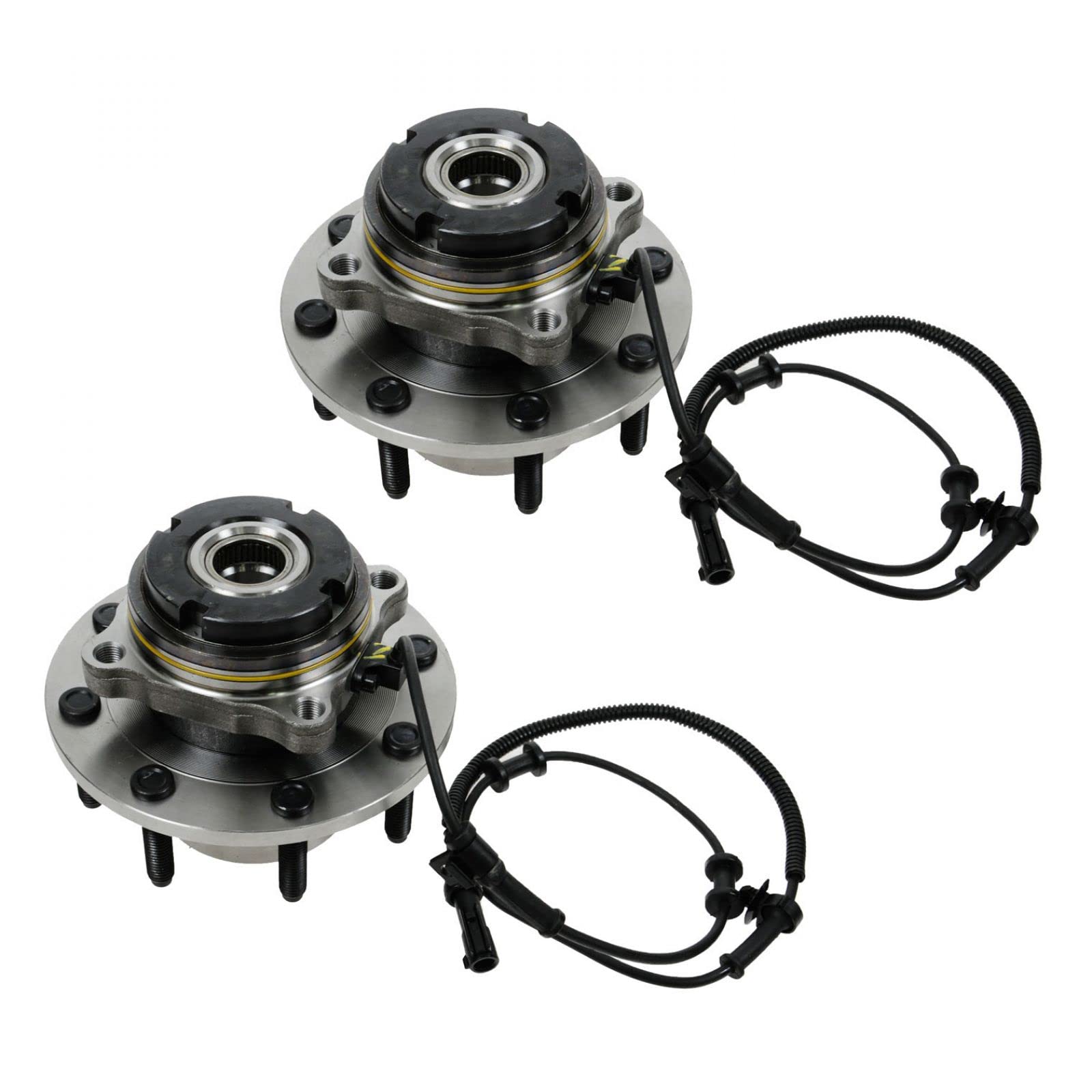 TRQ 2 Piece Front Wheel Bearing & Hub Assembly Set