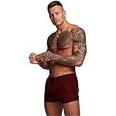 Mens Swim Trunks Quick Dry Swimwear Zipper Pockets, Swim Shorts with Mesh Lining