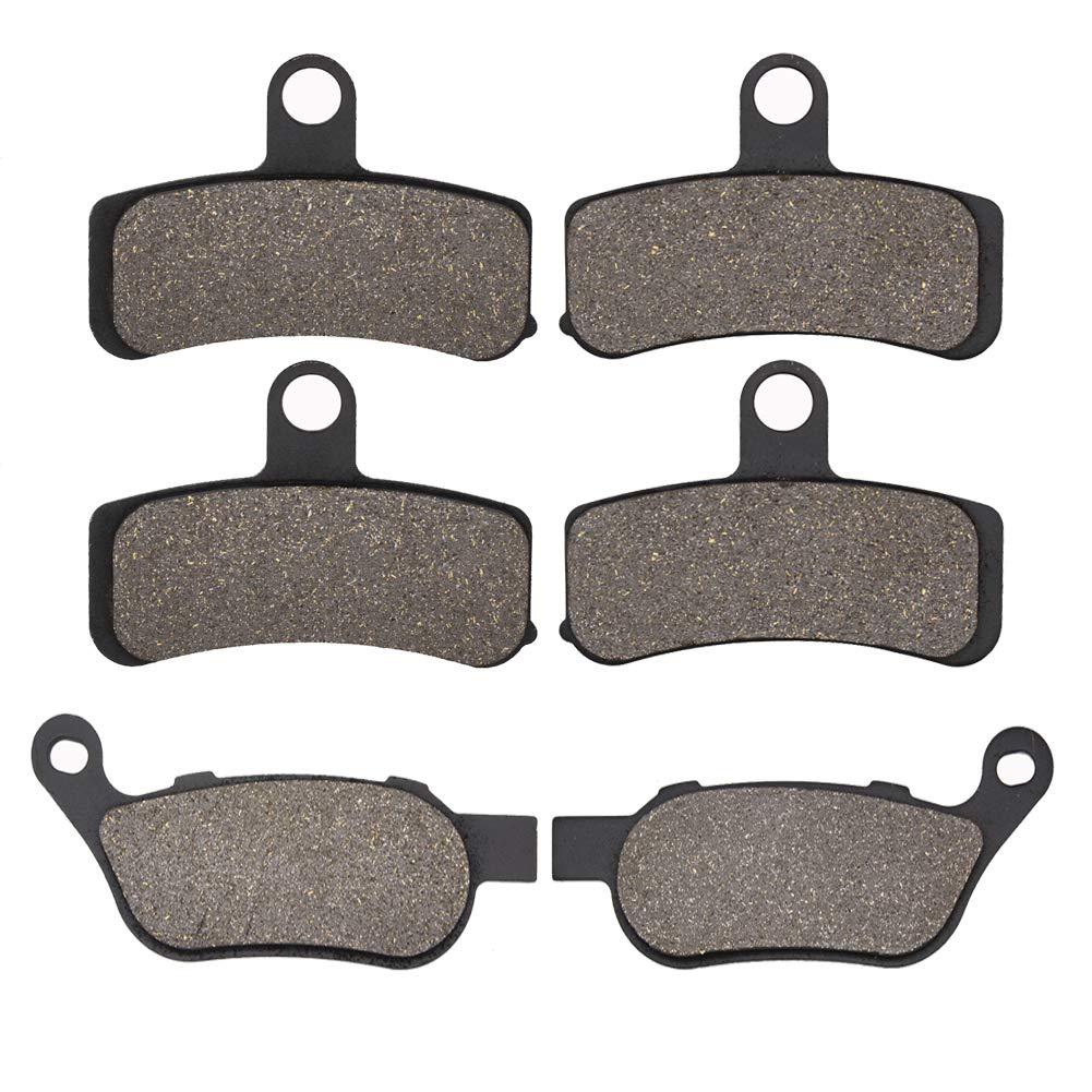 Front Rear Brake Pads for Harley Davidson FXDF Fat Bob 2008-2017 FXDL Low Rider 2008-2009 FXCWC Rocker C 08-11 FXDC Super Glide Custom 2008-2013 FXSTB Night Train 08-09