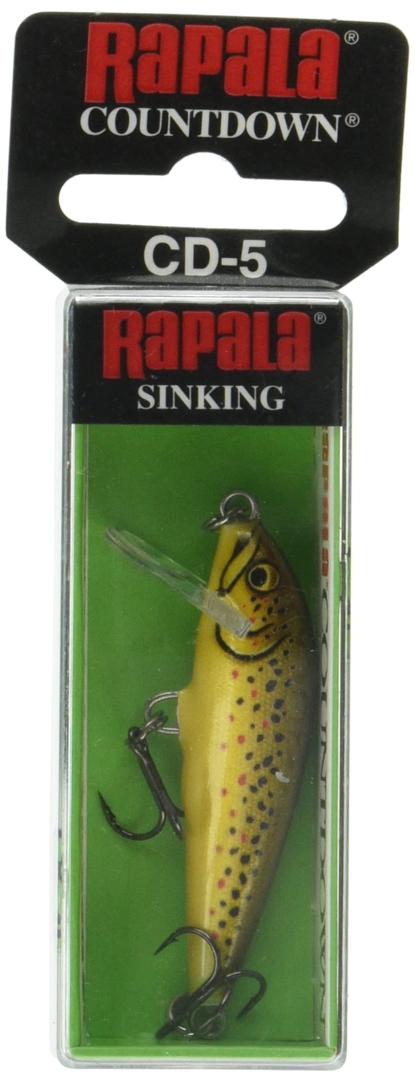 Rapala Unisex Adult Countdown Fishing Lure Balsa Wood Freshwater Spinning Lure Depth 0.9-1.8 m Fishing Lure 5 cm 5 g Made in Estonia Artistic Standard
