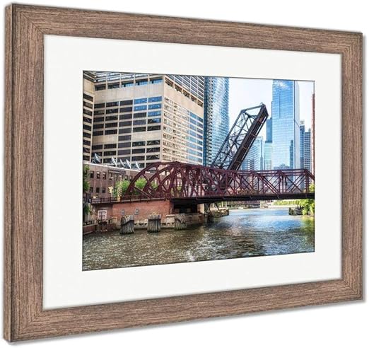 Amazon Com Ashley Framed Prints Kinzie Street Railroad Bridge