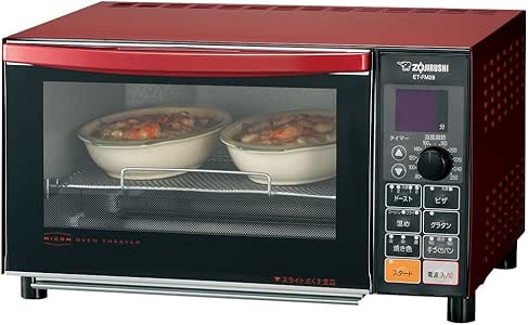 Amazon.com: ZOJIRUSHI toaster oven ET-FM28-RL Metallic Red: Kitchen