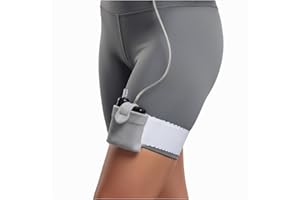 Insulin Pump Holder Leg Belt - Diabetic Pump Protective Case for Adults Sports Pouch Supplies, Adjustable, 1Pc (Leg)