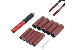1.5Inch Spindle Sander Adapter, Portable Handheld Rubber Sanding Drum, Aluminum Alloy Drum Sanders for Power Drill, Woodworki