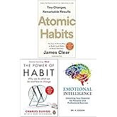 Atomic Habits, The Power of Habit & Emotional Intelligence 3 Books Collection Set