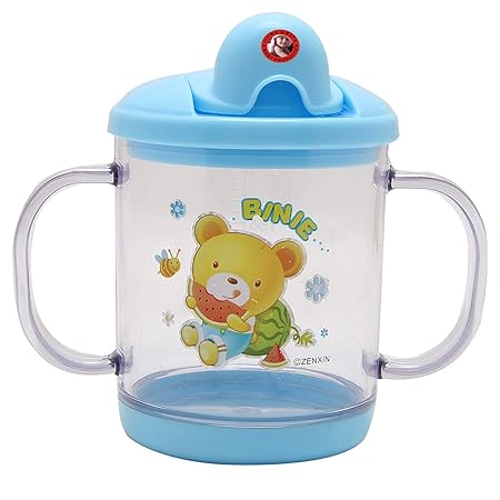 GURU KRIPA BABY PRODUCTS Presents Baby Cute Stylish Bpa Free Unbreakable Sippy Cup (Sipper Kids Mug) Hard Spout Infant PP Water/Juice Training Gravity Sipper Cup with Handles