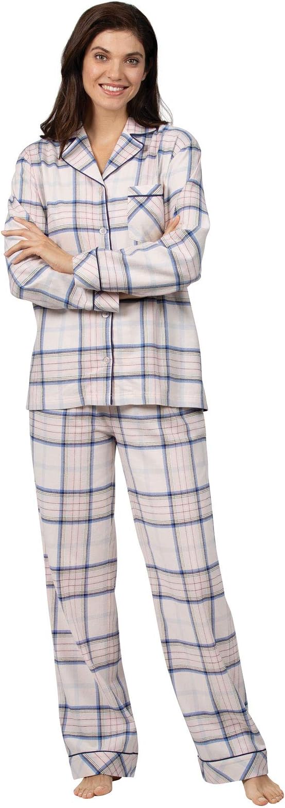 Addison Meadow Flannel Pajamas Women - Women Flannel Pajamas, Boyfriend, Plaid