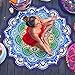 Mandala Roundies，Cozime Gypsy Polyester Tablecloth Beach Towel Beach Throw, Indian Mandala Tapestry, Yoga Mat, Picnic Mat, Table throw Table Cover (Tassel)