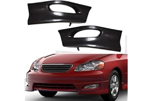 CAENAGRION 1 Pair S Style Front Bumper Lip Splitter Chin Spoiler Body Kit Replacement for Corolla 2005 2006 2007 2008