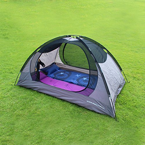 Inflatable Air Sleeping Pad with Built-in Pillow, Lightweight, Waterproof Fabric, Compact and Comfortable, Quick Flow Valve, Thick Outer Skin, Superior Sleeping Pad, for Camping, Hiking, Backpacking - Thumbnail 4