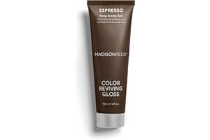 Madison Reed Color Reviving Gloss, Espresso - Brown, Semi-Permanent Hair Dye, Enhances Hair Color & Corrects Tone, Adds Brilliant Shine, Keratin & Argan Oil, 4 Fl Oz (118 mL)