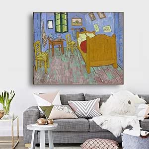 Cuadro En Lienzo Dormitorio De Van Gogh por Van Gogh Wall Art Poster